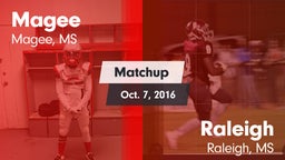 Matchup: Magee vs. Raleigh  2016