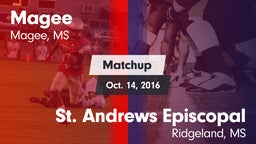 Matchup: Magee vs. St. Andrews Episcopal  2016