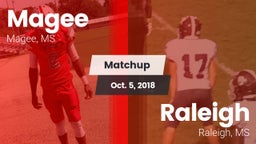 Matchup: Magee vs. Raleigh  2018