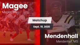 Matchup: Magee vs. Mendenhall  2020