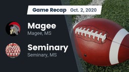 Recap: Magee  vs. Seminary  2020