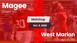 Matchup: Magee vs. West Marion  2020