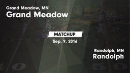 Matchup: Grand Meadow vs. Randolph  2016
