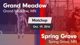 Matchup: Grand Meadow vs. Spring Grove  2016