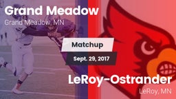 Matchup: Grand Meadow vs. LeRoy-Ostrander  2017