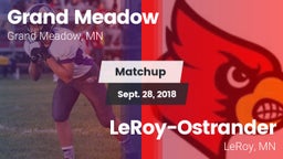 Matchup: Grand Meadow vs. LeRoy-Ostrander  2018