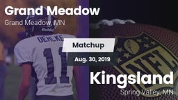Matchup: Grand Meadow vs. Kingsland  2019