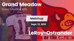 Matchup: Grand Meadow vs. LeRoy-Ostrander  2019
