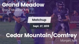 Matchup: Grand Meadow vs. Cedar Mountain/Comfrey 2019