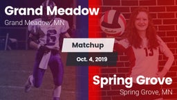 Matchup: Grand Meadow vs. Spring Grove  2019
