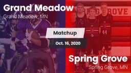 Matchup: Grand Meadow vs. Spring Grove  2020