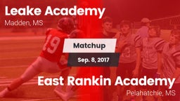 Matchup: Leake Academy vs. East Rankin Academy  2017