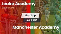 Matchup: Leake Academy vs. Manchester Academy  2017