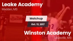 Matchup: Leake Academy vs. Winston Academy  2017