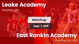 Matchup: Leake Academy vs. East Rankin Academy  2018