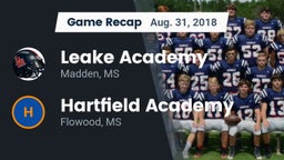 Recap: Leake Academy  vs. Hartfield Academy  2018