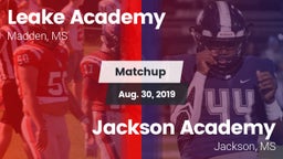 Matchup: Leake Academy vs. Jackson Academy  2019