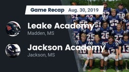 Recap: Leake Academy  vs. Jackson Academy  2019