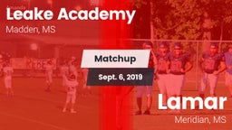 Matchup: Leake Academy vs. Lamar  2019