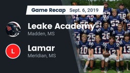 Recap: Leake Academy  vs. Lamar  2019