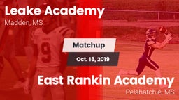 Matchup: Leake Academy vs. East Rankin Academy  2019