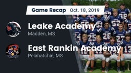 Recap: Leake Academy  vs. East Rankin Academy  2019