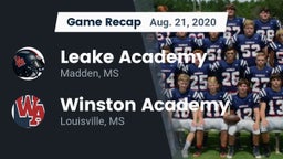 Recap: Leake Academy  vs. Winston Academy  2020