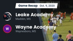 Recap: Leake Academy  vs. Wayne Academy  2020