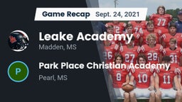 Recap: Leake Academy  vs. Park Place Christian Academy  2021