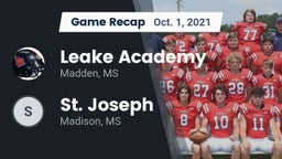 Recap: Leake Academy  vs. St. Joseph 2021