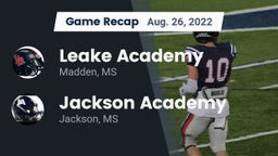 Recap: Leake Academy  vs. Jackson Academy  2022