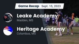 Recap: Leake Academy  vs. Heritage Academy  2023