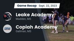Recap: Leake Academy  vs. Copiah Academy  2023