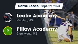 Recap: Leake Academy  vs. Pillow Academy 2023