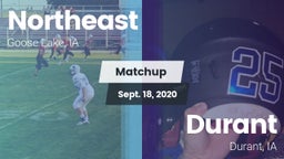 Matchup: Northeast vs. Durant  2020