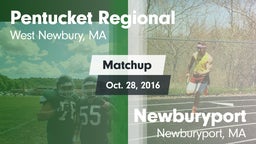 Matchup: Pentucket Regional vs. Newburyport  2016