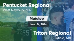 Matchup: Pentucket Regional vs. Triton Regional  2016