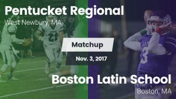 Matchup: Pentucket Regional vs. Boston Latin School 2017