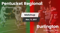 Matchup: Pentucket Regional vs. Burlington  2017