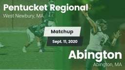 Matchup: Pentucket Regional vs. Abington  2020