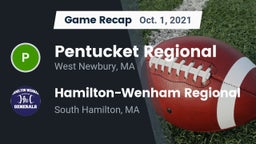 Recap: Pentucket Regional  vs. Hamilton-Wenham Regional  2021