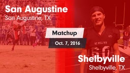 Matchup: San Augustine vs. Shelbyville  2016