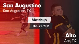 Matchup: San Augustine vs. Alto  2016