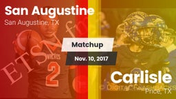 Matchup: San Augustine vs. Carlisle  2017
