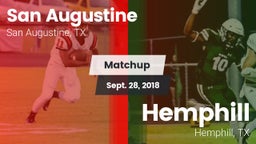 Matchup: San Augustine vs. Hemphill  2018