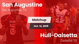 Matchup: San Augustine vs. Hull-Daisetta  2018