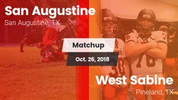 Matchup: San Augustine vs. West Sabine  2018