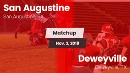 Matchup: San Augustine vs. Deweyville  2018