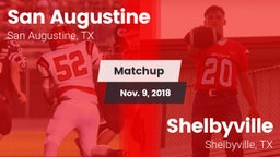 Matchup: San Augustine vs. Shelbyville  2018