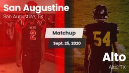 Matchup: San Augustine vs. Alto  2020